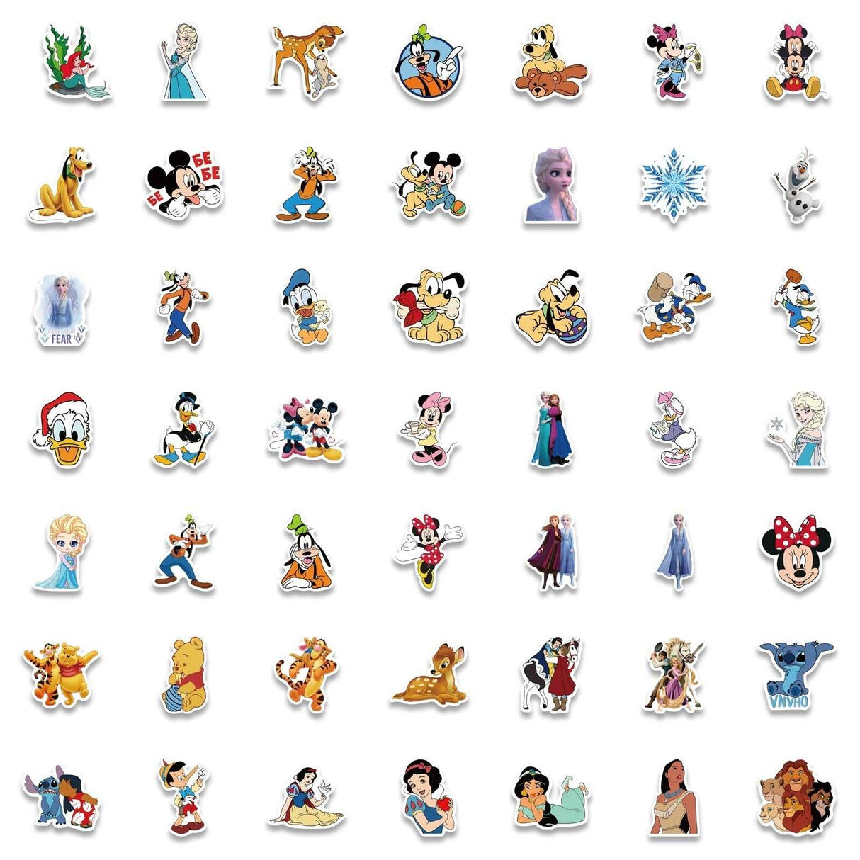 Disney Mix Cartoon Micky Princess Stickers Pack-ChandeliersDecor