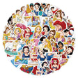 Disney Mix Cute Princess Graffiti Stickers-ChandeliersDecor