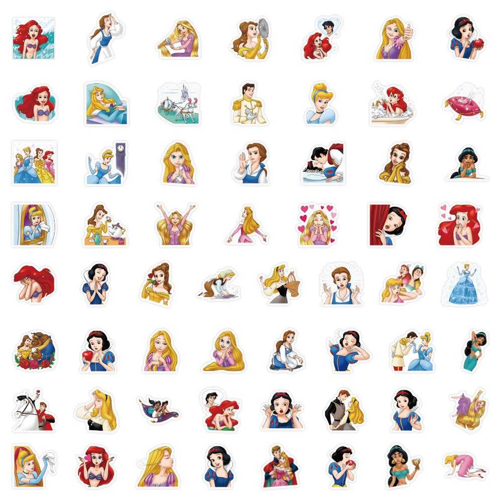 Disney Mix Cute Princess Graffiti Stickers-ChandeliersDecor