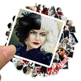 Disney Movie Cruella Stickers Waterproof Vinyl Decals DIY Sticker on Travel Case Laptop Skateboard Guitar Fridge-ChandeliersDecor