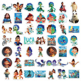 Disney Movie Luca Stickers for Luggage Motorcycle Skateboard Guitar Car Cool Waterproof Graffiti Sticker Kids Toy-ChandeliersDecor