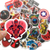 Disney Movie Marvel The Avengers Stickers Waterproof Skateboard Guitar Luggage Laptop Cartoon Sticker Kids Toys-ChandeliersDecor