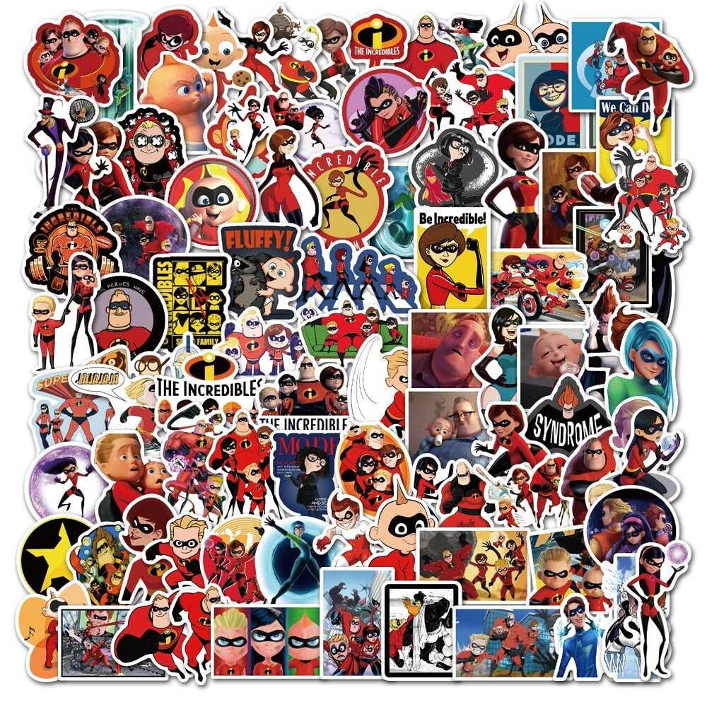Disney Movie The Incredibles Stickers Pack-ChandeliersDecor