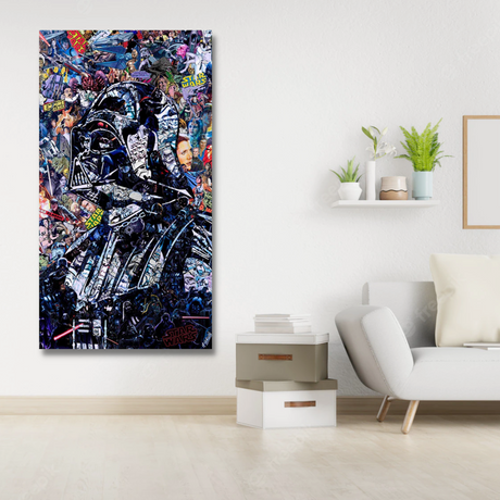 Disney Star Wars Poster Darth Vader Canvas Wall Art-ChandeliersDecor