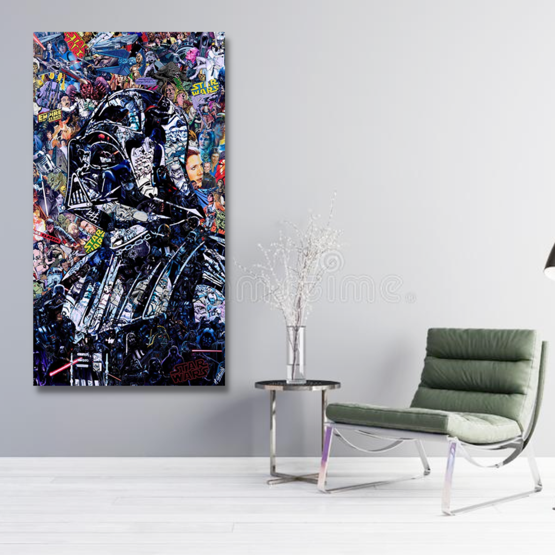 Disney Star Wars Poster Darth Vader Canvas Wall Art-ChandeliersDecor