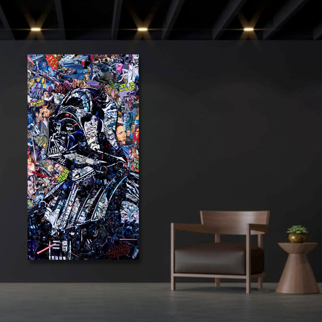 Disney Star Wars Poster Darth Vader Canvas Wall Art-ChandeliersDecor