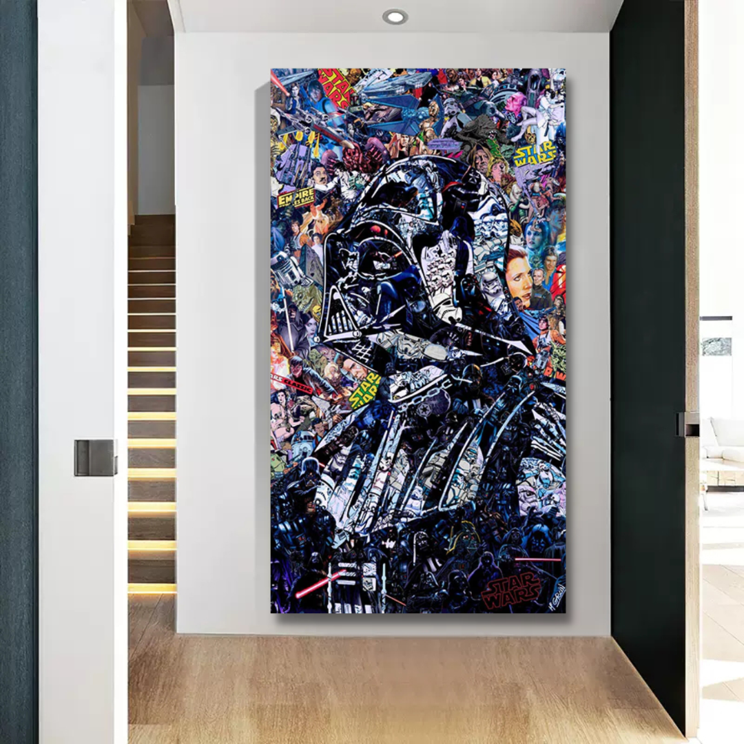 Disney Star Wars Poster Darth Vader Canvas Wall Art-ChandeliersDecor