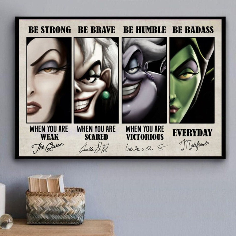 Disney Villain Evil Queen Wall Art Poster-ChandeliersDecor