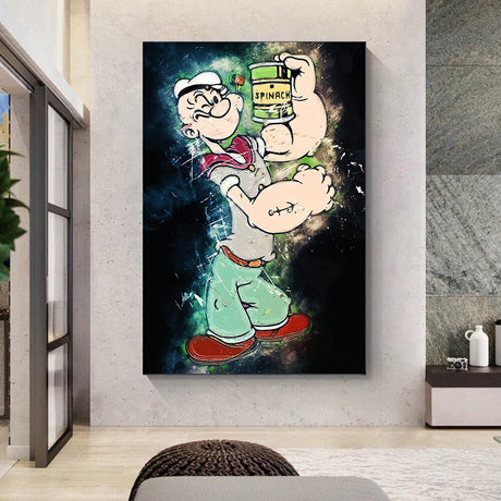 Disney Wall Art Popeye Canvas Wall Art-ChandeliersDecor