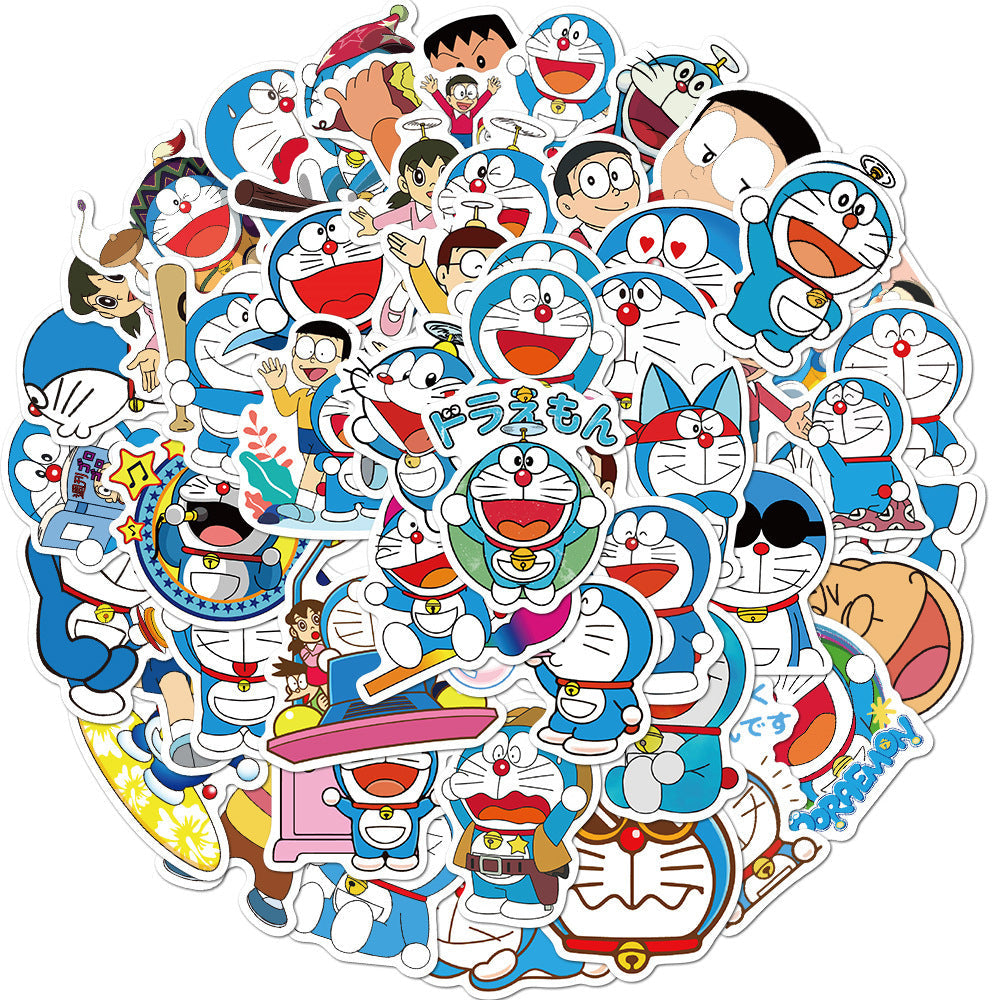 Doraemon Cartoon Anime Stickers Pack: Creative Expression-ChandeliersDecor
