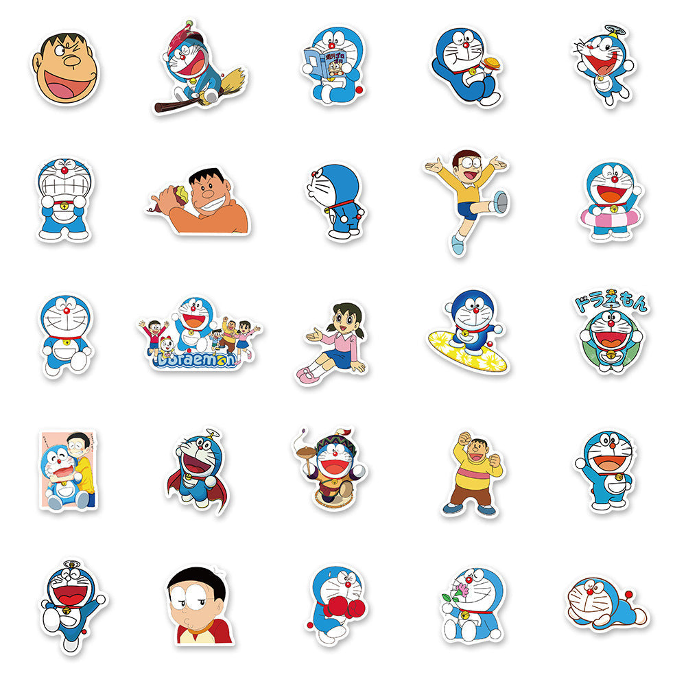 Doraemon Cartoon Anime Stickers Pack: Creative Expression-ChandeliersDecor