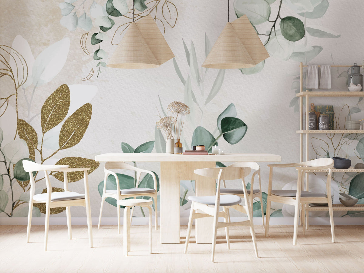 Dream Flowers Wallpaper Mural - Exquisite Floral Design-ChandeliersDecor