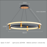 Dual Ring LED Chandelier: Exquisite Lighting Fixture-ChandeliersDecor