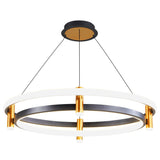 Dual Ring LED Chandelier: Exquisite Lighting Fixture-ChandeliersDecor