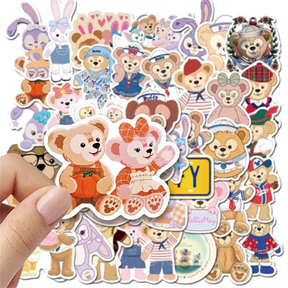 Duffy Bear and Rabbit Stickers Pack - Delightful Selection-ChandeliersDecor