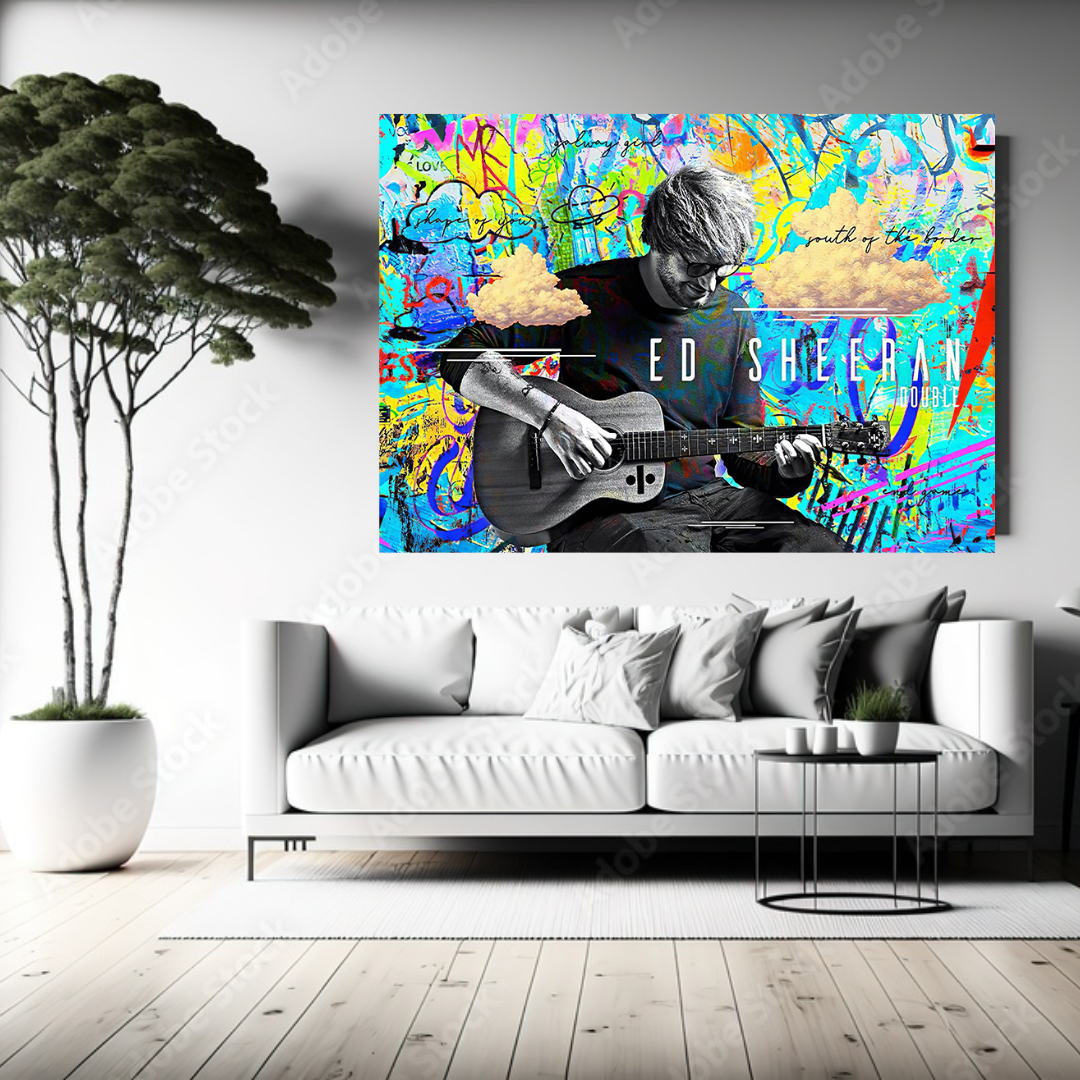 Ed Sheeran Singer Canvas Wall Art-ChandeliersDecor