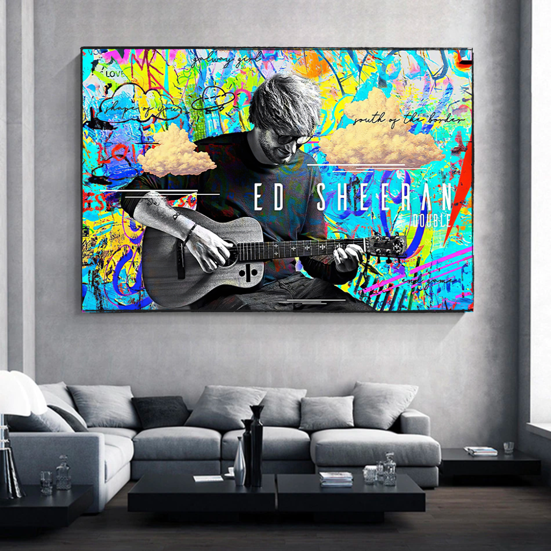 Ed Sheeran Singer Canvas Wall Art-ChandeliersDecor