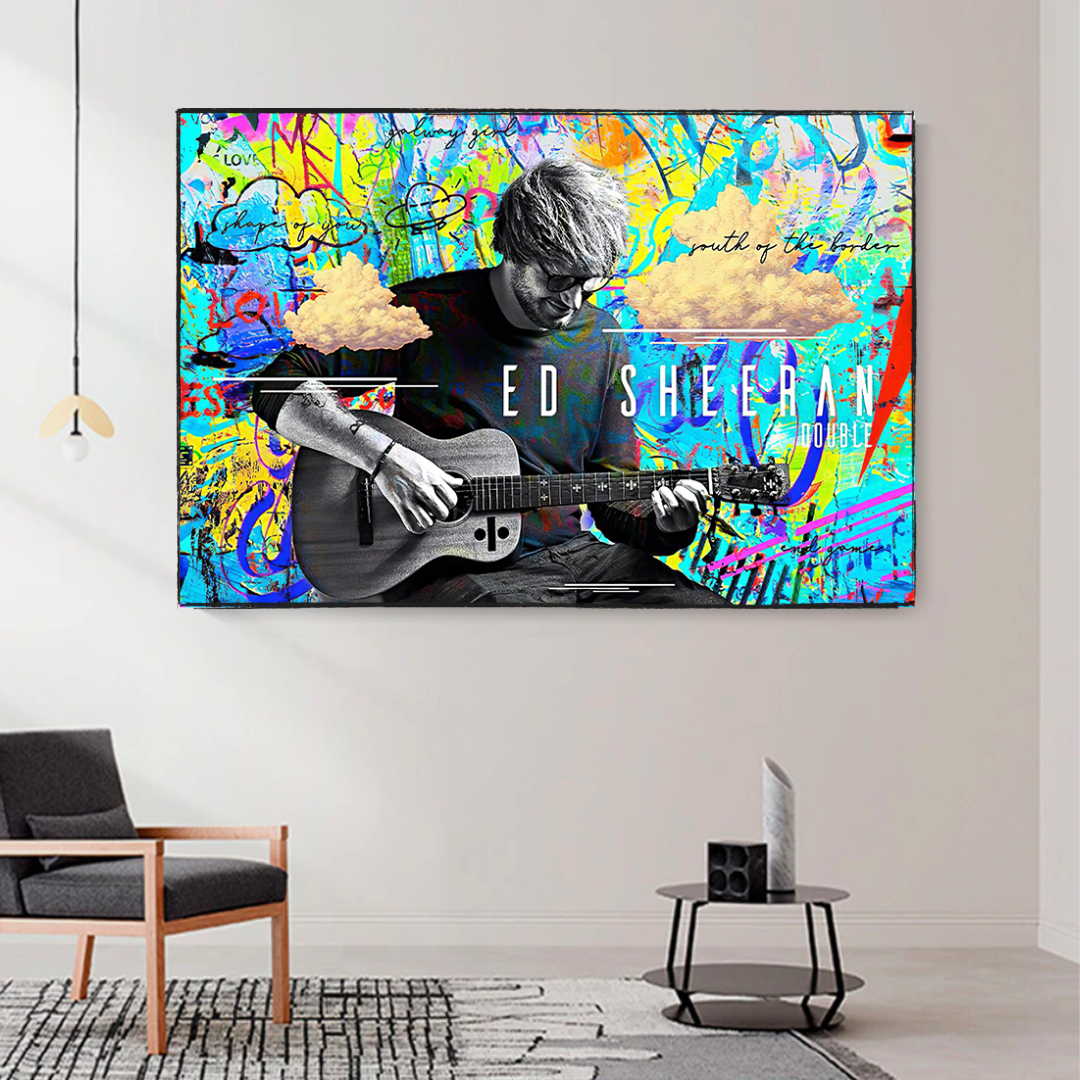 Ed Sheeran Singer Canvas Wall Art-ChandeliersDecor