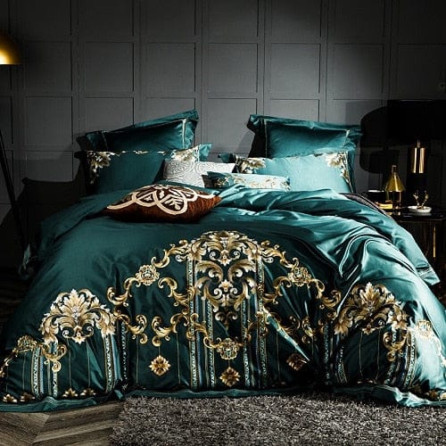 Luxury Embroidery Egyptian cotton Bedding Set Bed set