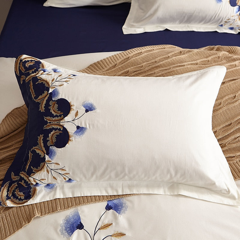 Egyptian Cotton Embroidered Bedding set-ChandeliersDecor
