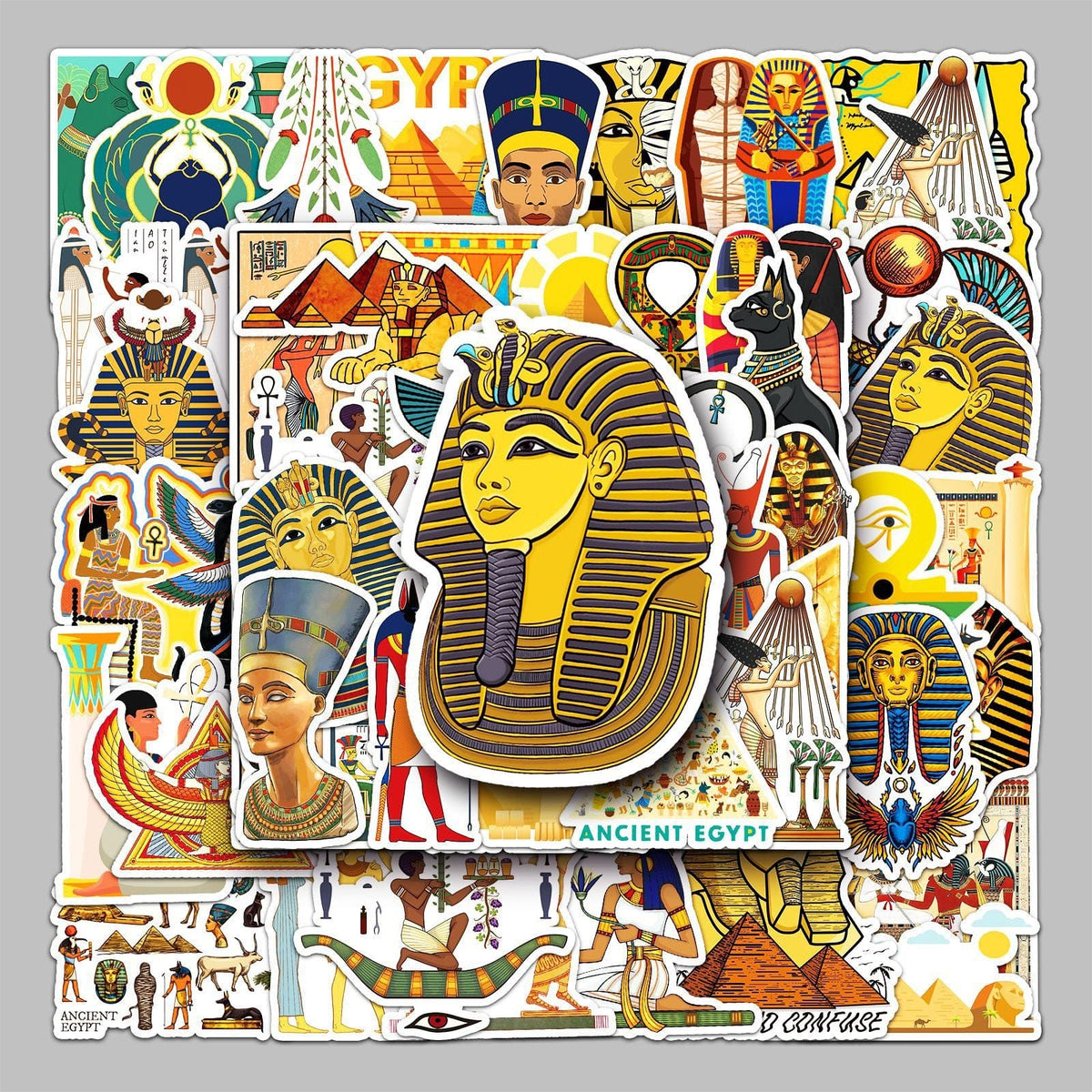 Egyptian Pharaoh 50 Stickers Pack-ChandeliersDecor