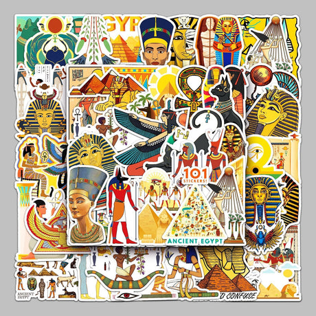 Egyptian Pharaoh 50 Stickers Pack-ChandeliersDecor