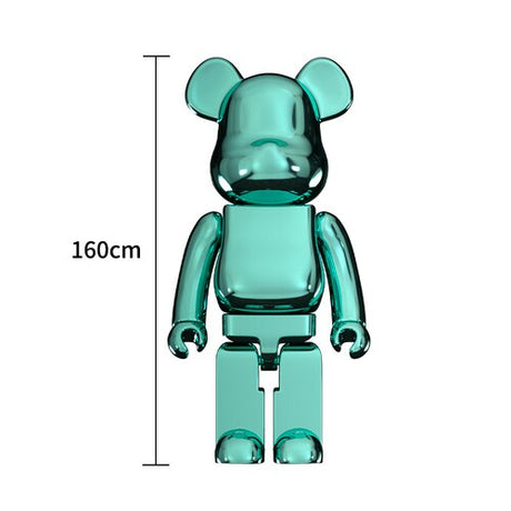 Electroplating Multicolour Bearbrick Statue Large-ChandeliersDecor