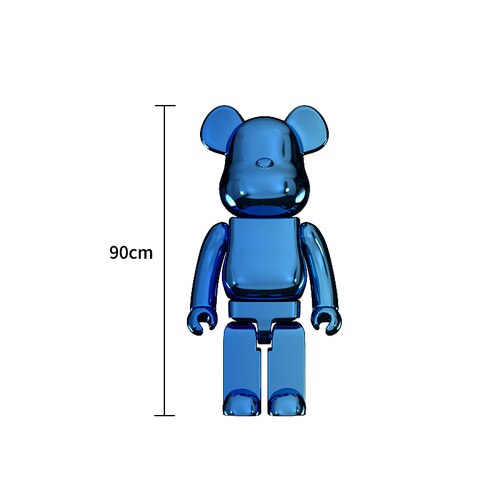 Electroplating Multicolour Bearbrick Statue Large-ChandeliersDecor