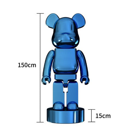 Electroplating Multicolour Bearbrick Statue Large-ChandeliersDecor