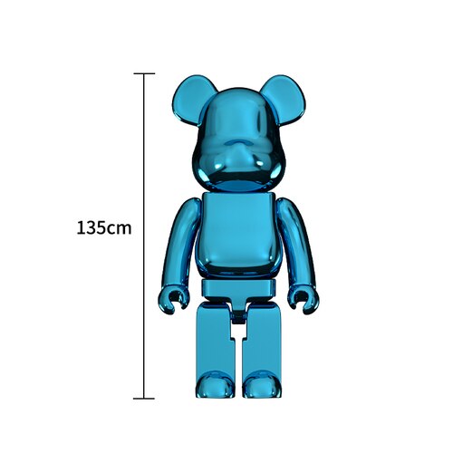 Electroplating Multicolour Bearbrick Statue Large-ChandeliersDecor