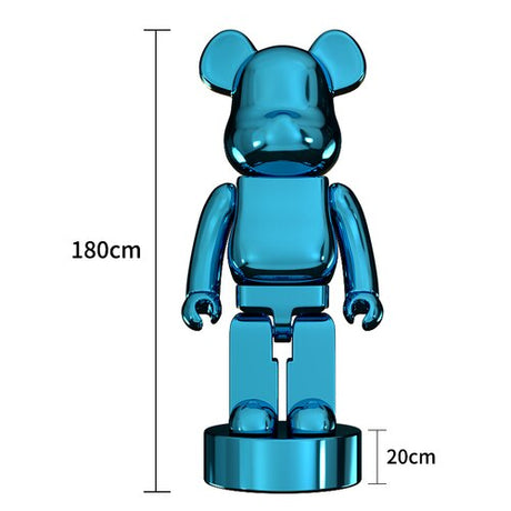 Electroplating Multicolour Bearbrick Statue Large-ChandeliersDecor