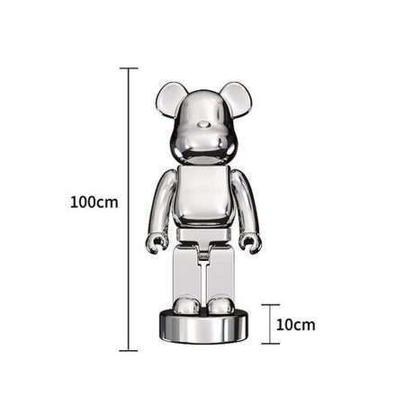 Electroplating Multicolour Bearbrick Statue Large-ChandeliersDecor