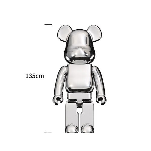 Electroplating Multicolour Bearbrick Statue Large-ChandeliersDecor