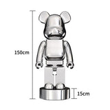 Electroplating Multicolour Bearbrick Statue Large-ChandeliersDecor