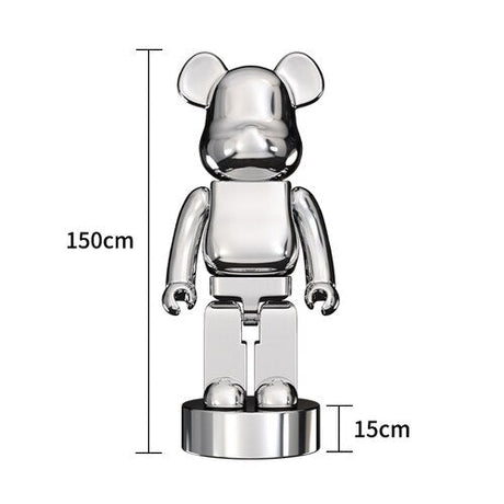 Electroplating Multicolour Bearbrick Statue Large-ChandeliersDecor