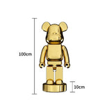 Electroplating Multicolour Bearbrick Statue Large-ChandeliersDecor