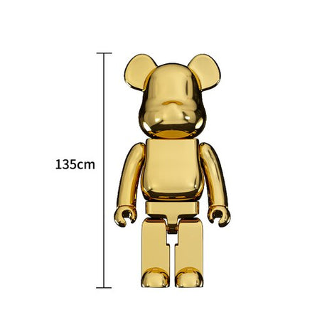 Electroplating Multicolour Bearbrick Statue Large-ChandeliersDecor