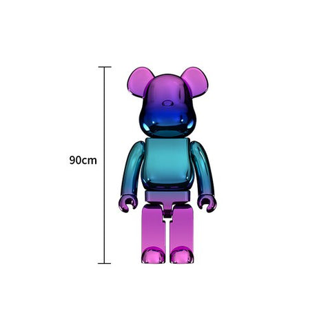 Electroplating Multicolour Bearbrick Statue Large-ChandeliersDecor