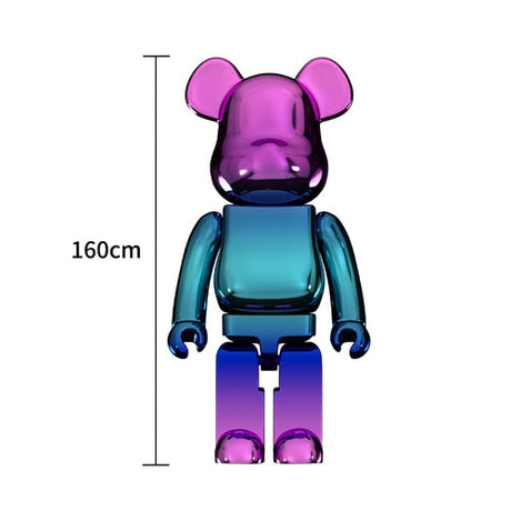 Electroplating Multicolour Bearbrick Statue Large-ChandeliersDecor