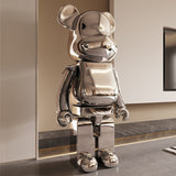 Electroplating Multicolour Bearbrick Statue Large-ChandeliersDecor