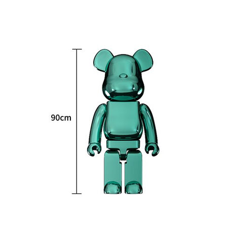 Electroplating Multicolour Bearbrick Statue Large-ChandeliersDecor