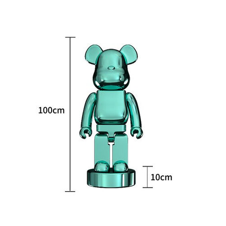 Electroplating Multicolour Bearbrick Statue Large-ChandeliersDecor