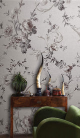Elegant Flowers Luxe Wallpaper Mural-ChandeliersDecor.com