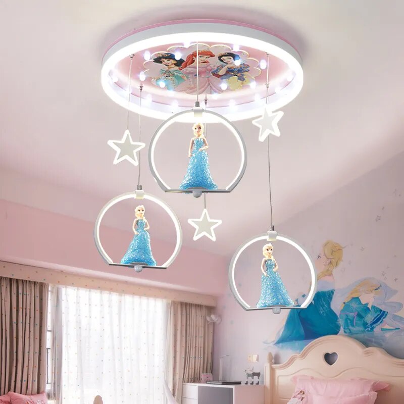 Elsa Girls Room Lighting - Kids Nursery Lighting-ChandeliersDecor