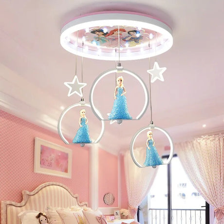 Elsa Girls Room Lighting - Kids Nursery Lighting-ChandeliersDecor