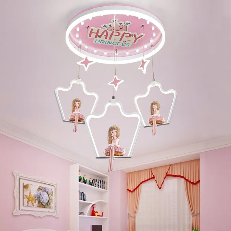 Elsa Girls Room Lighting - Kids Nursery Lighting-ChandeliersDecor