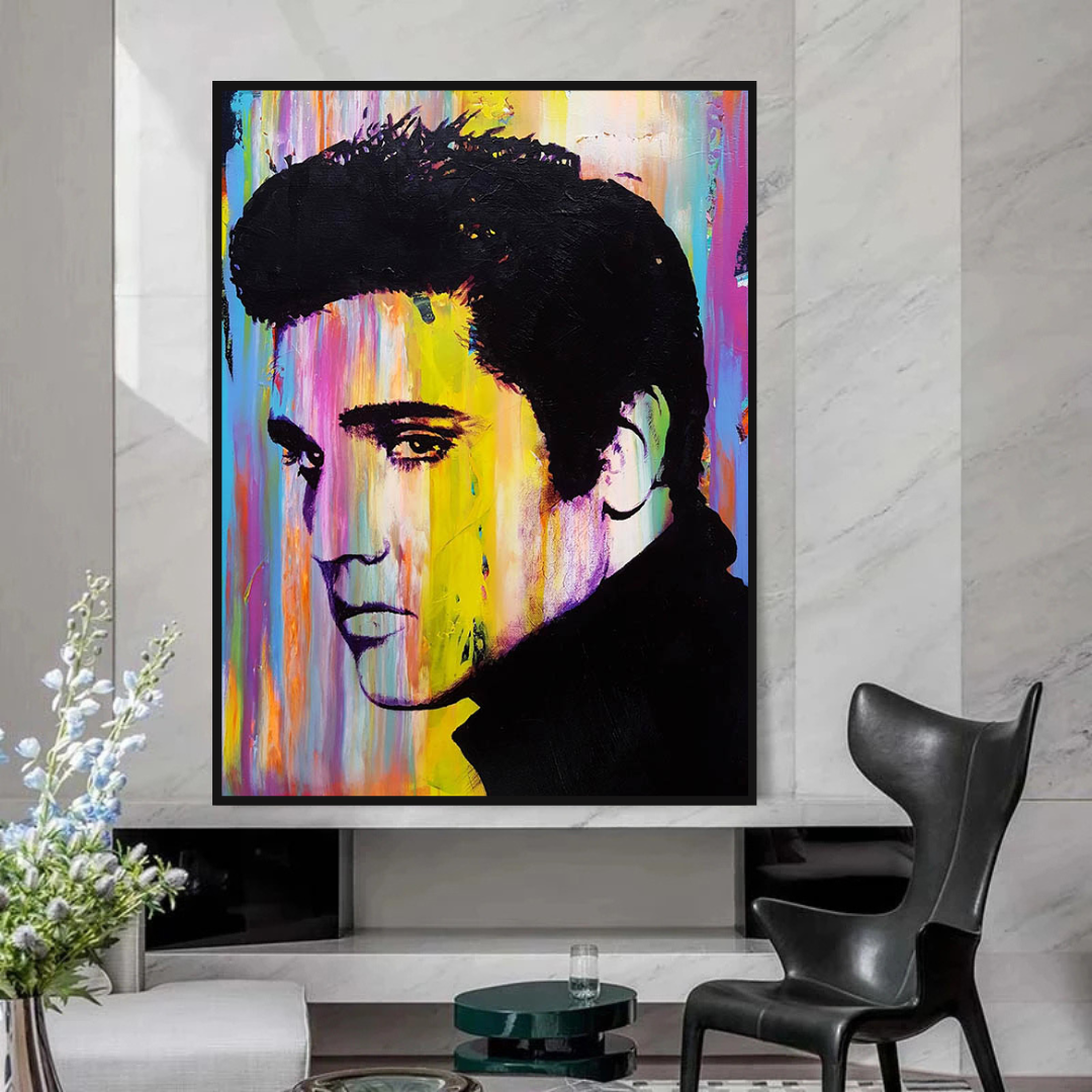 Elvis Presley Poster: Stunning Artwork of the King!-ChandeliersDecor