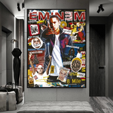 Eminem Singer Canvas Wall Hanging Art: Express Yourself-ChandeliersDecor