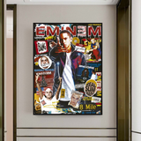 Eminem Singer Canvas Wall Hanging Art: Express Yourself-ChandeliersDecor