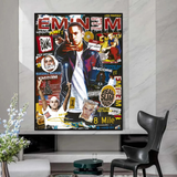 Eminem Singer Canvas Wall Hanging Art: Express Yourself-ChandeliersDecor